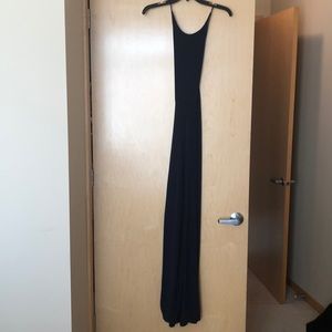 Missguided Long Royal Blue dress with slit.